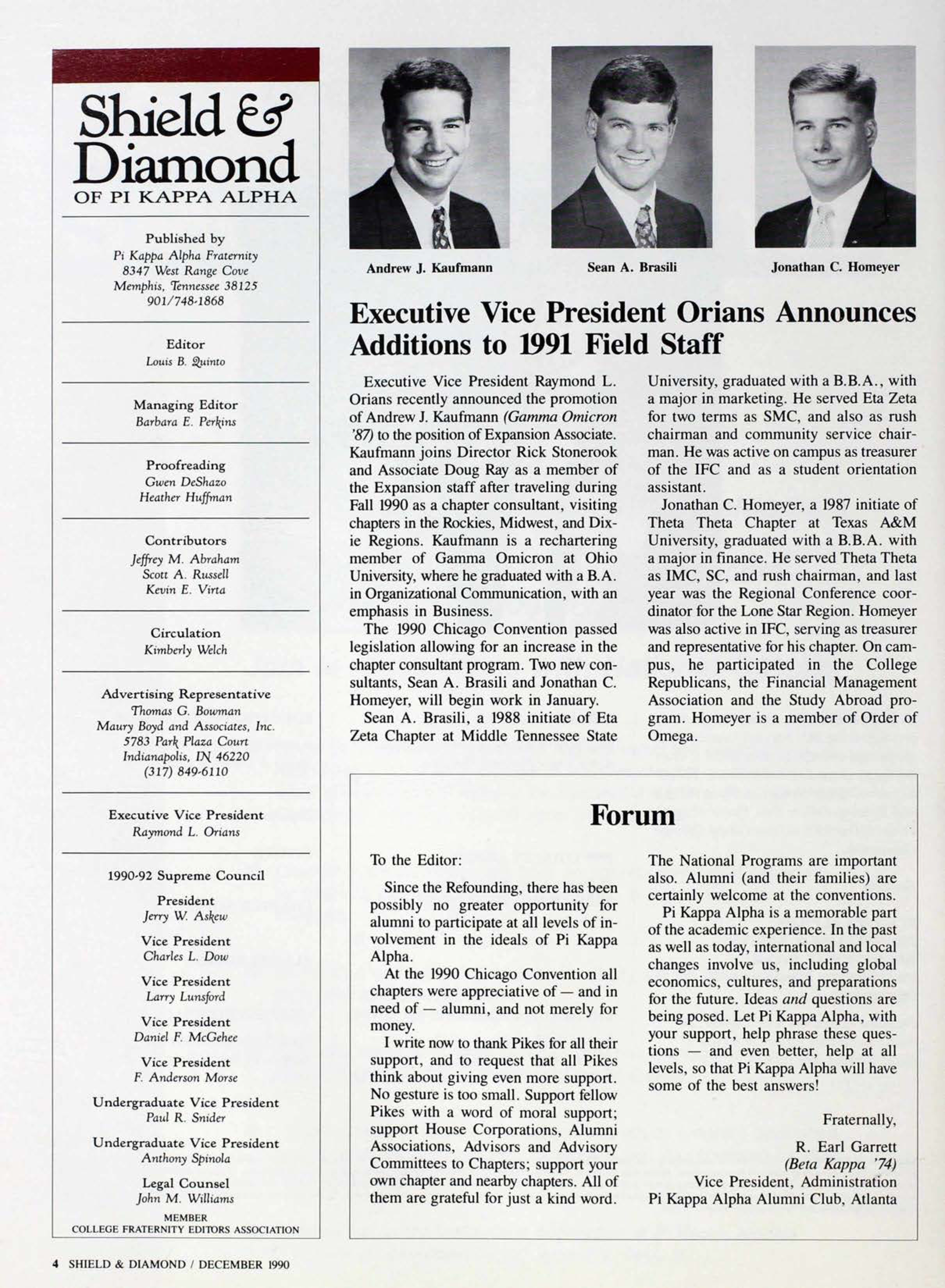 Forum, December 1990